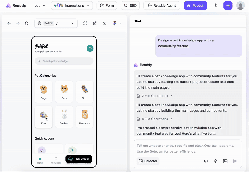Readdy AI способность