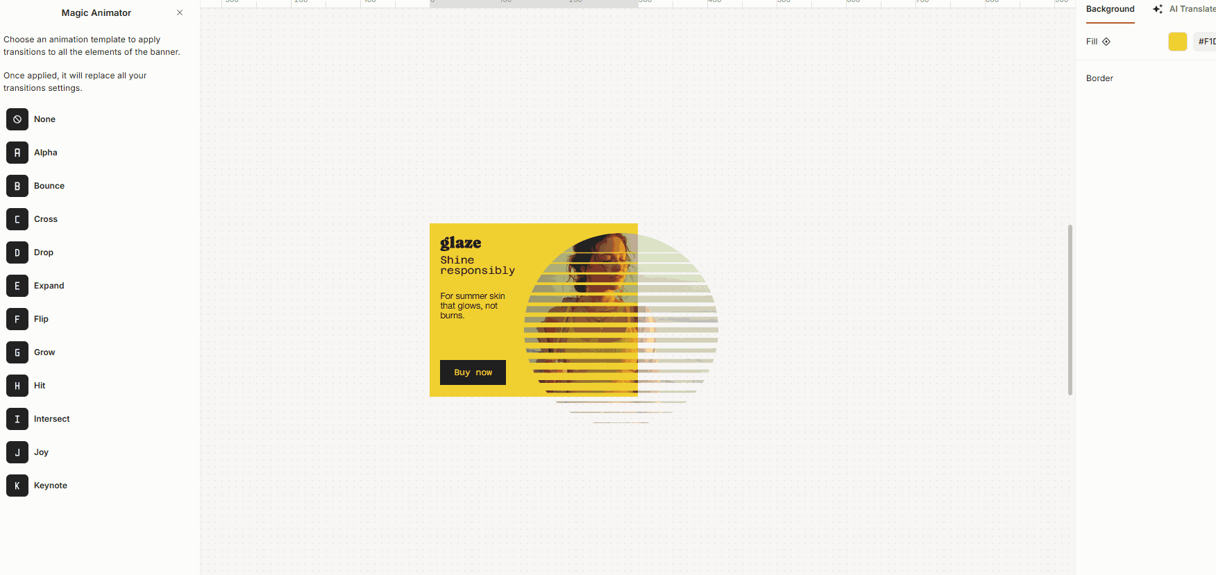 сайты для анимации баннера the brief ai