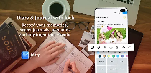 Diary & Journal with lock APK screenshot
