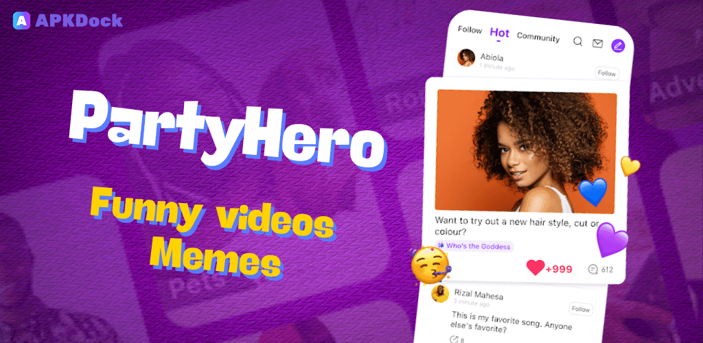 PartyHero-Funny videos & Memes banner