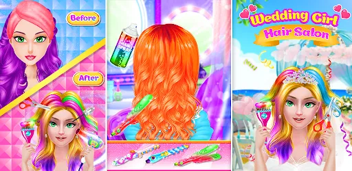 Wedding Girl Hair Beauty Salon APK screenshot