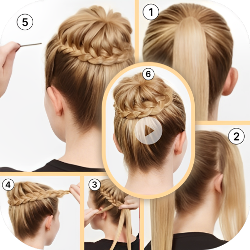 Girls Hairstyles step by step APK icon
