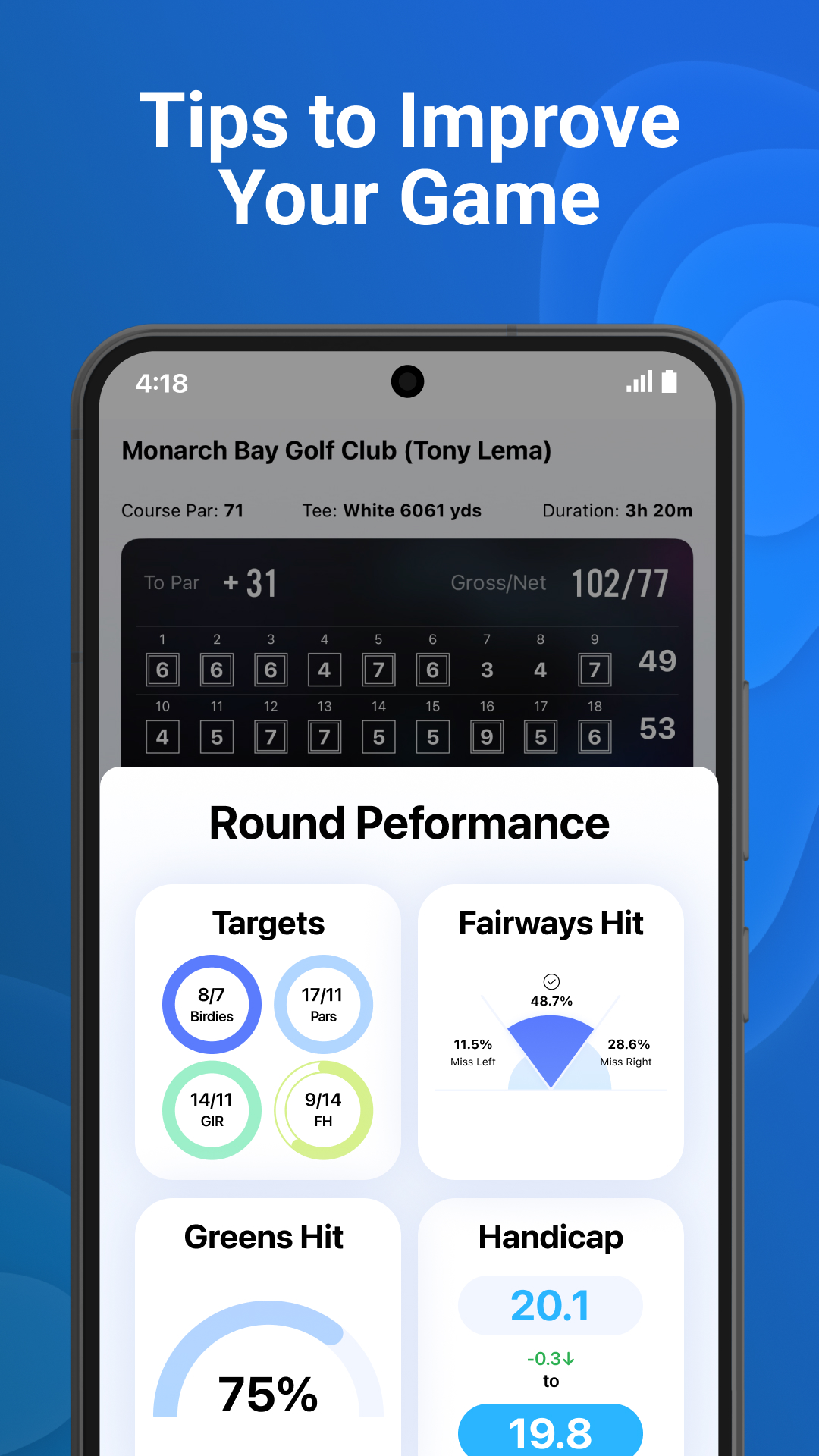 18Birdies Golf GPS Rangefinder APK screenshot