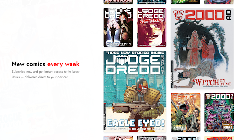 2000 AD Comics and Judge Dredd APK screenshot