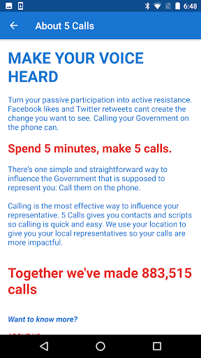 5 Calls: Contact Your Congress APK screenshot