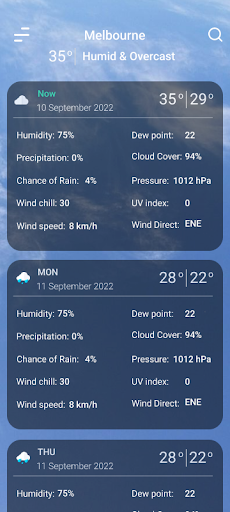 9Weather: Weather forecast APK screenshot