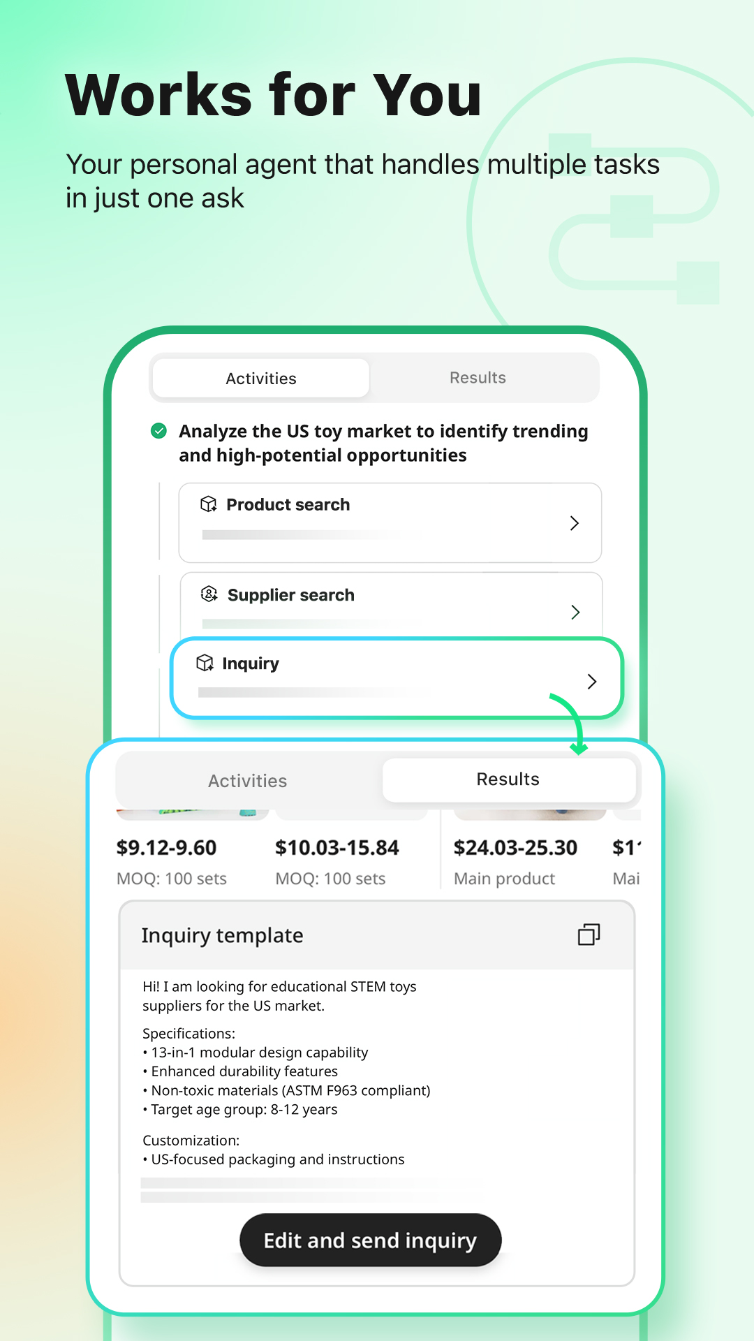 Accio - Alibaba.com AI Agent APK screenshot