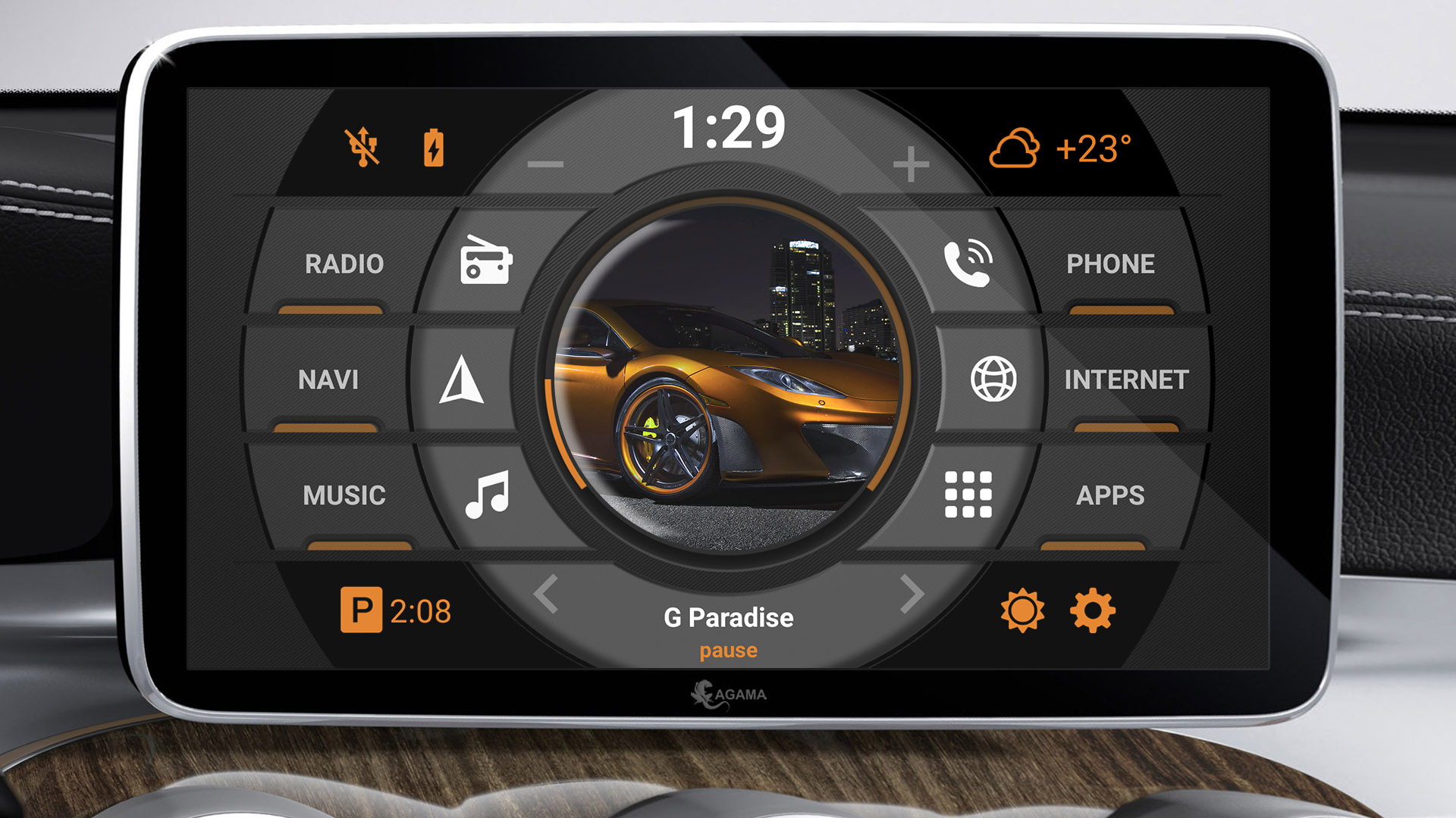 AGAMA Car Launcher APK screenshot