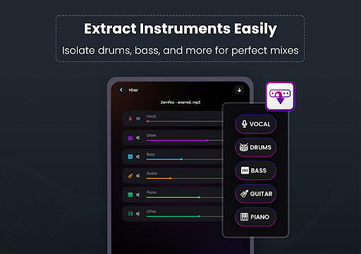 AI Vocal Remover - unmix APK screenshot