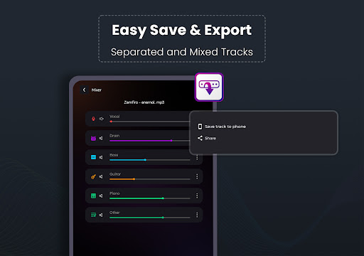 AI Vocal Remover - unmix APK screenshot