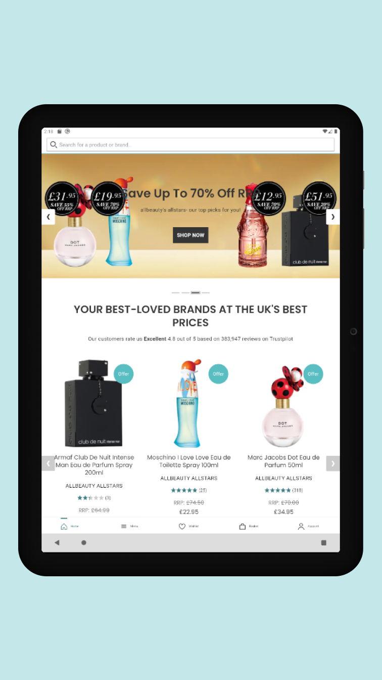 allbeauty: Beauty & Fragrance APK screenshot