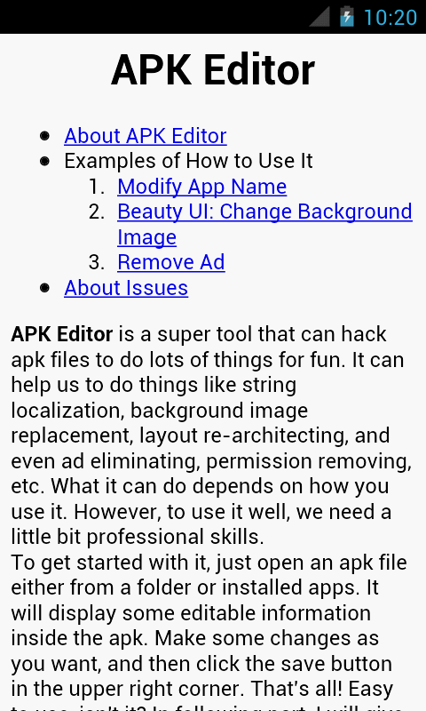 APK Editor screenshot