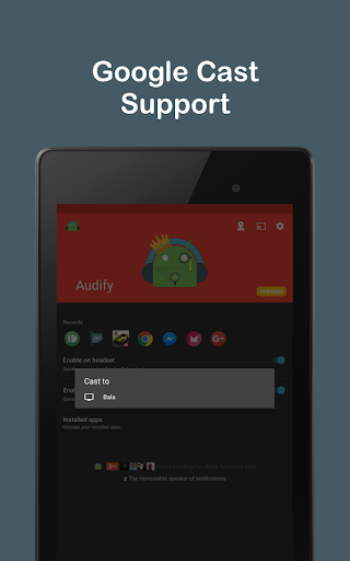 Audify Notification Announcer APK screenshot