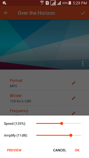 Audio Converter (MP3 AAC OPUS) APK screenshot