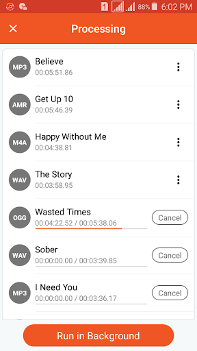 Audio Converter (MP3 AAC OPUS) APK screenshot