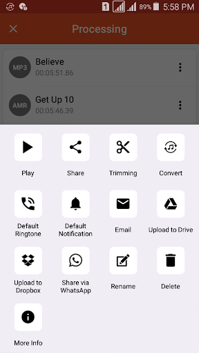 Audio Converter (MP3 AAC OPUS) APK screenshot