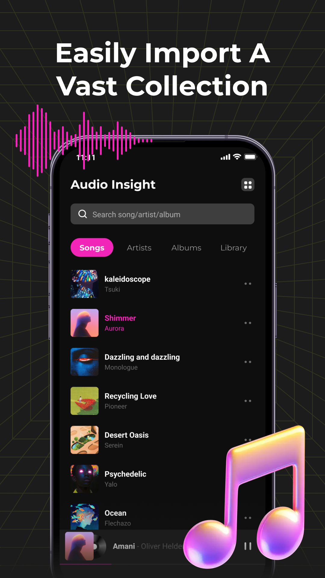 Audio Insight - Offline Music APK screenshot