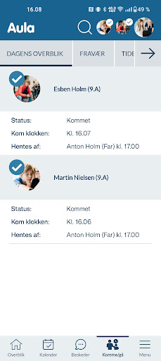Aula for forældre og elever APK 19