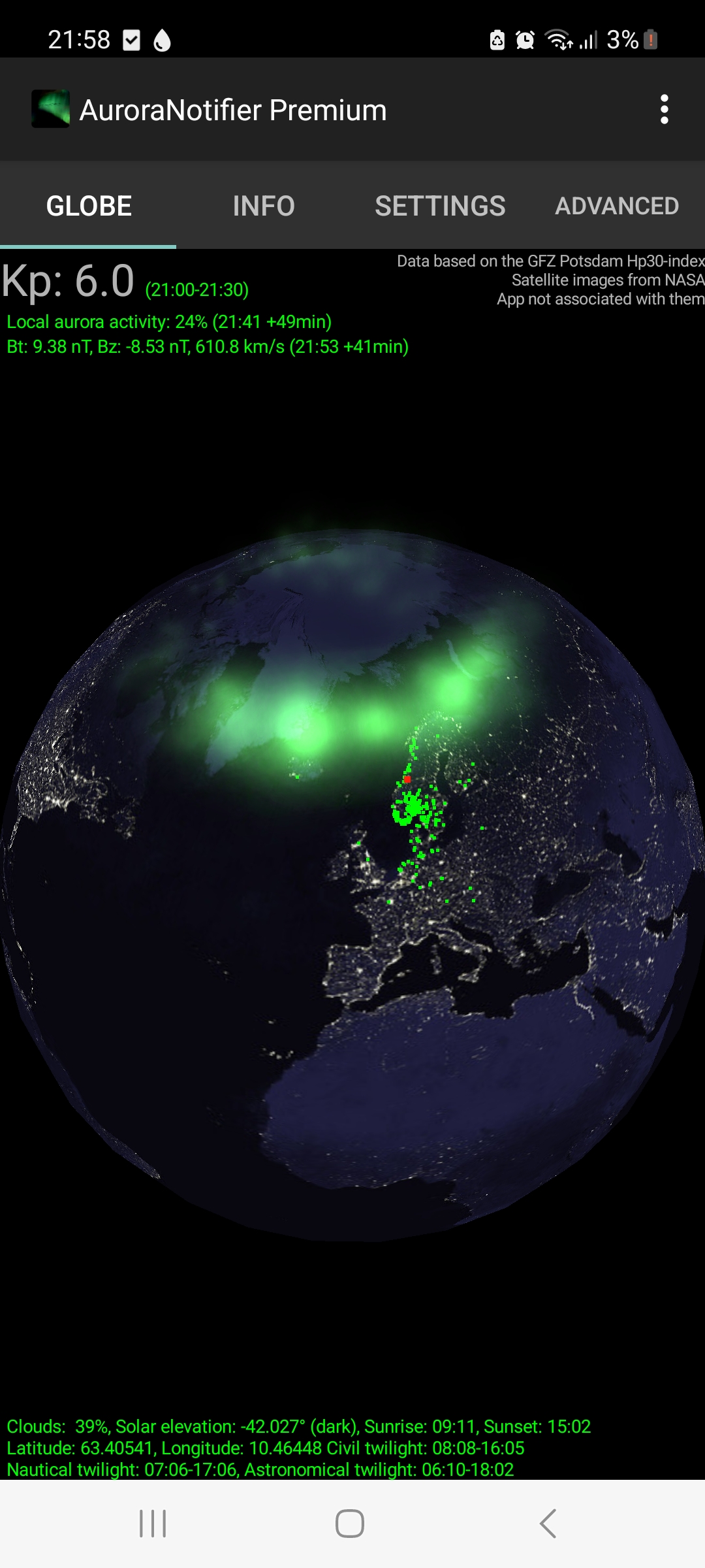 Aurora Notifier APK screenshot