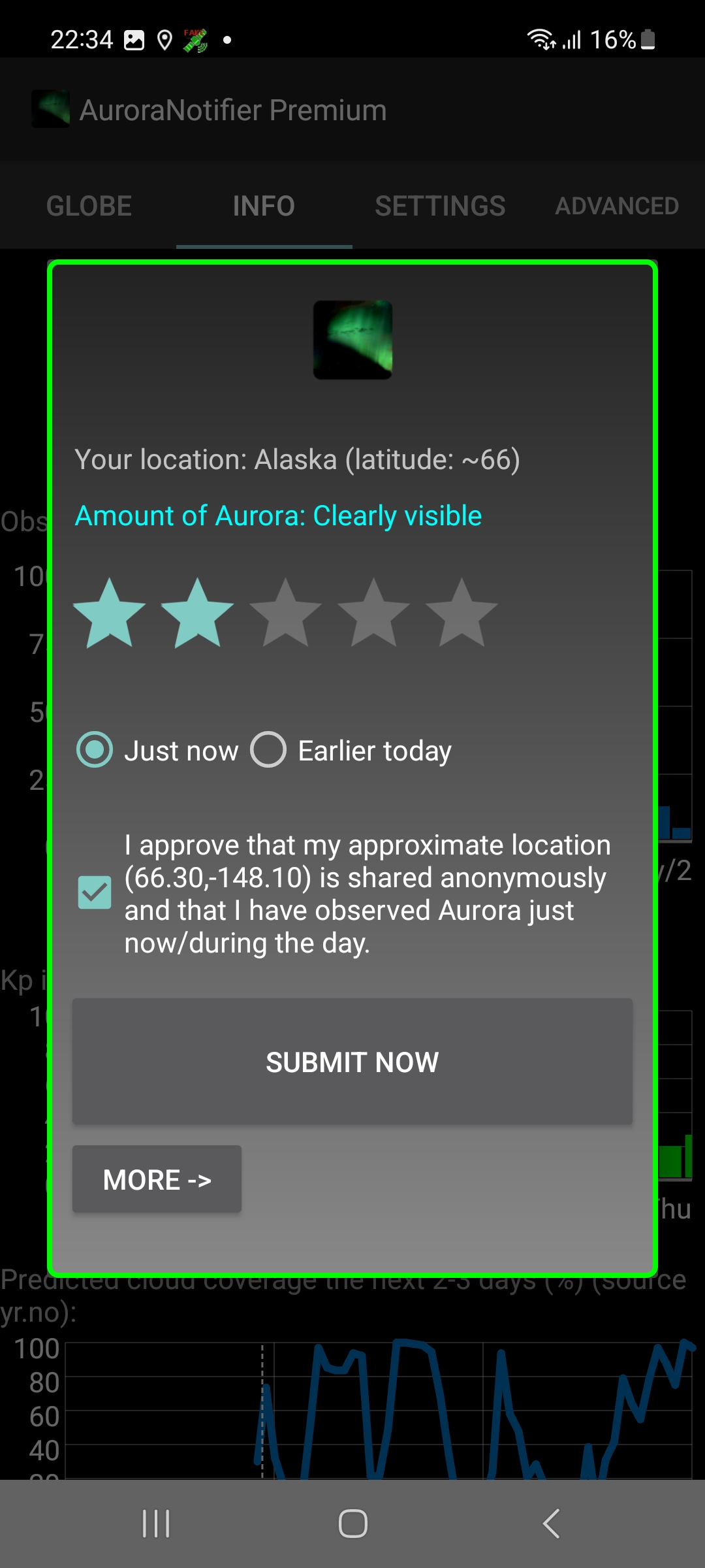 Aurora Notifier APK screenshot