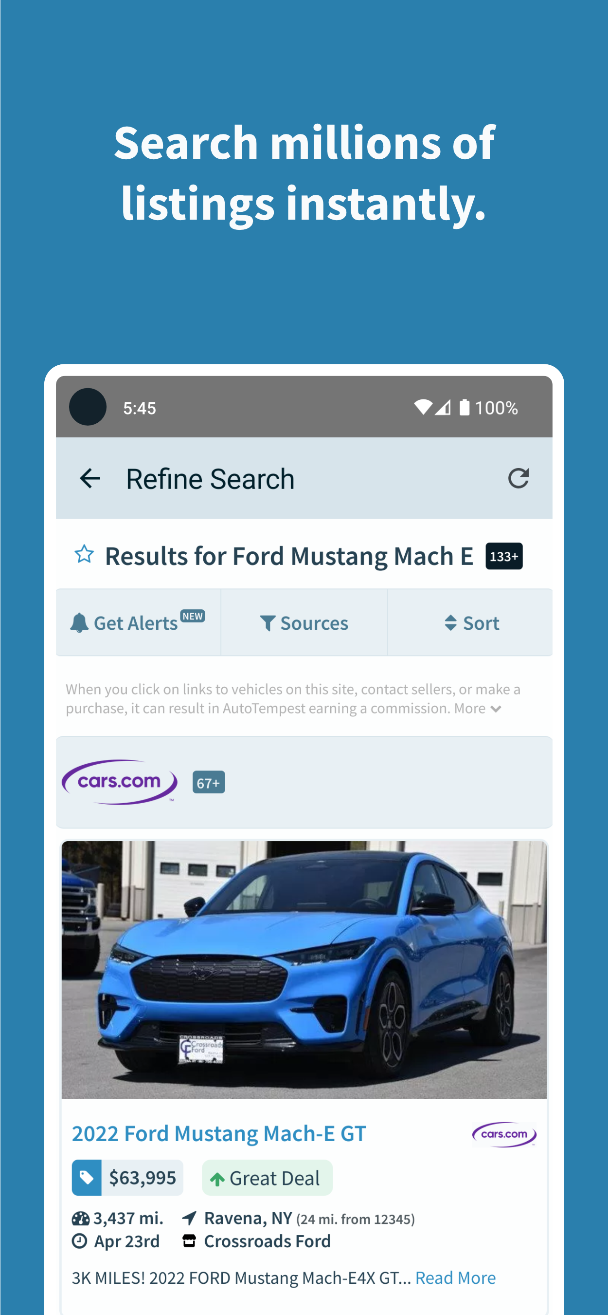 AutoTempest - Car search APK screenshot