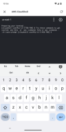 AWS Console screenshot