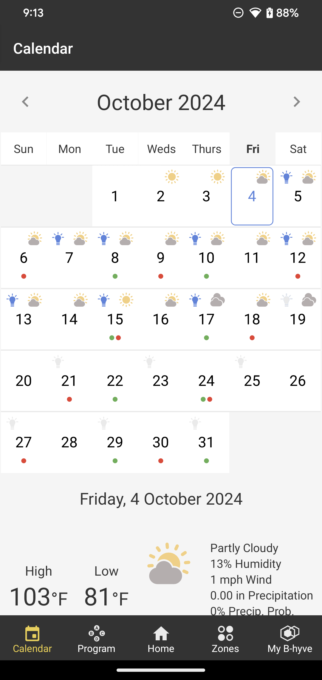 B-hyve APK screenshot