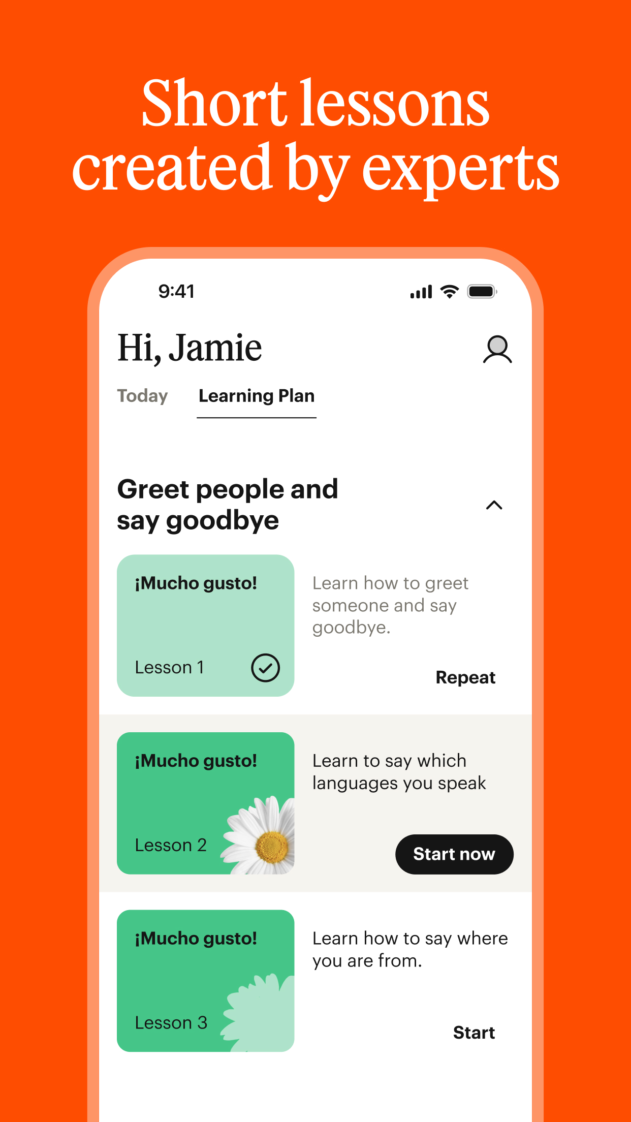 Babbel screenshot