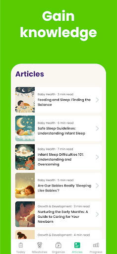 Baby Leap: Milestone Tracker APK screenshot