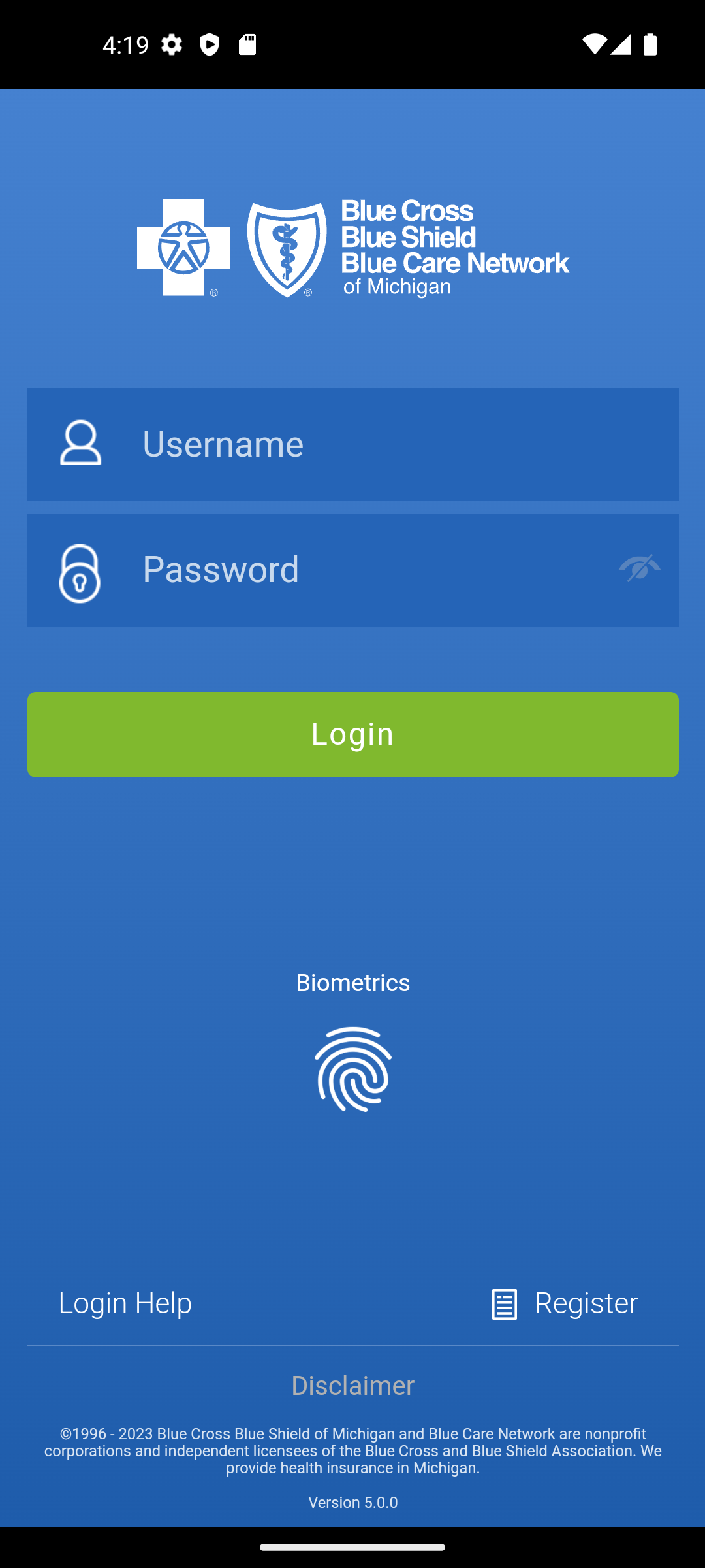 BCBSM APK screenshot