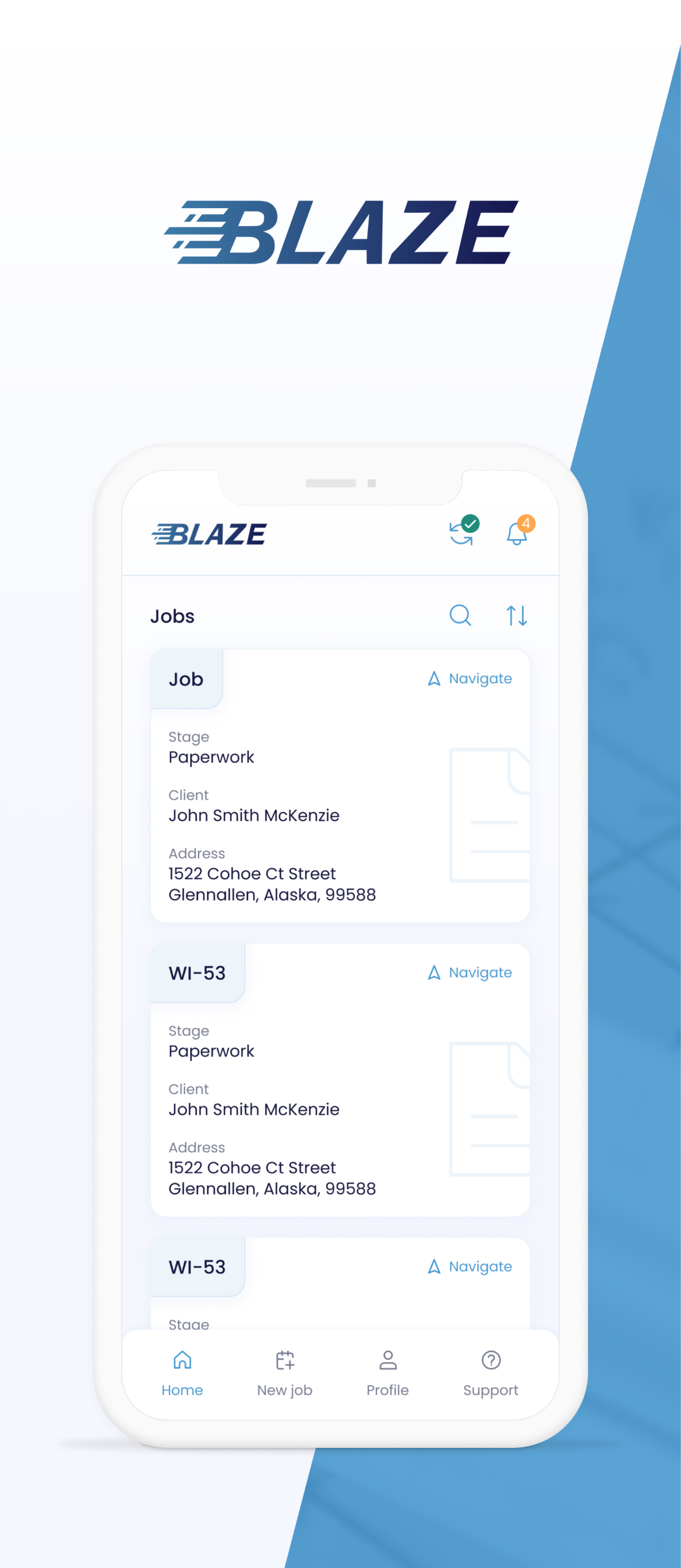 Blaze Mobile screenshot