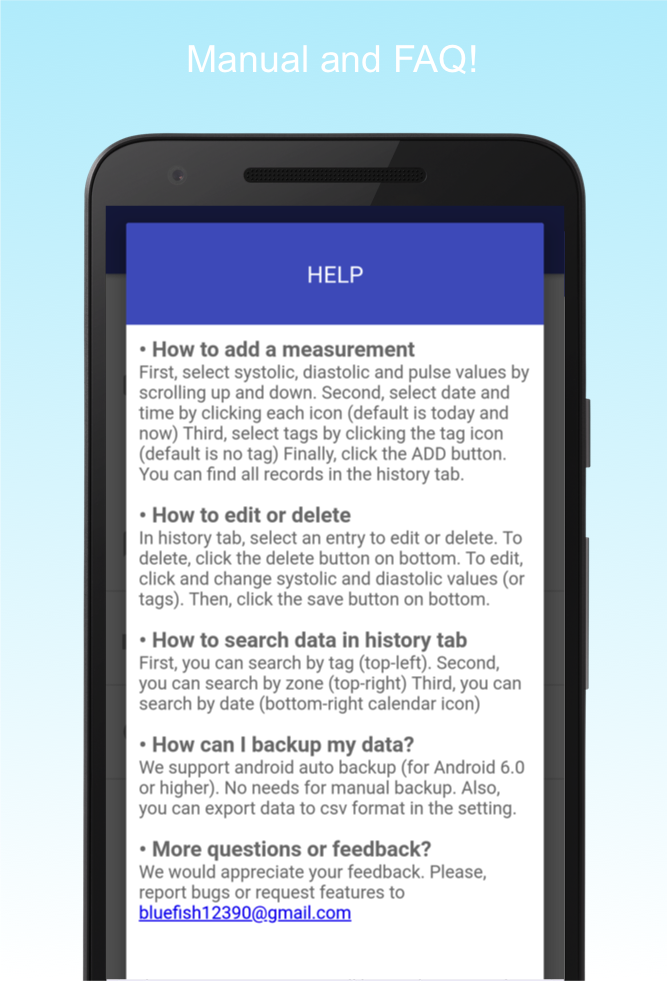 Blood Pressure Diary APK screenshot