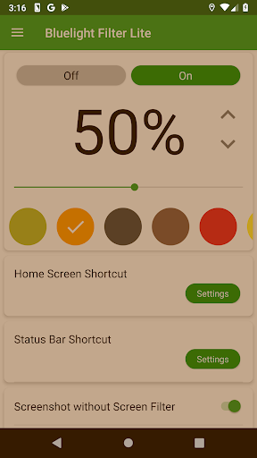 Bluelight Filter Lite APK screenshot