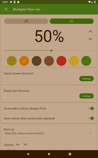 Bluelight Filter Lite APK screenshot