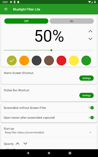 Bluelight Filter Lite APK screenshot