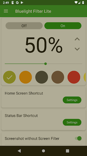 Bluelight Filter Lite APK screenshot