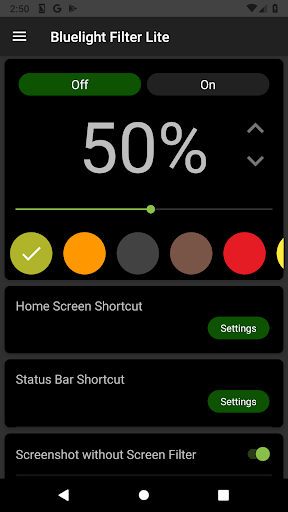 Bluelight Filter Lite APK screenshot