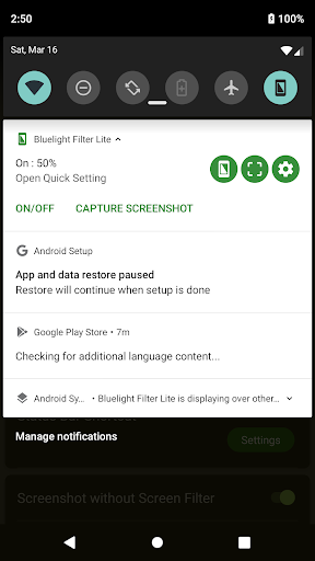 Bluelight Filter Lite APK screenshot