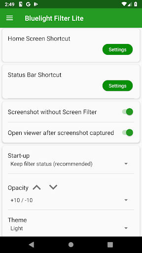 Bluelight Filter Lite APK screenshot