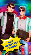 Boys Hairstyle Photo Stickers APK screenshot