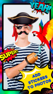 Boys Hairstyle Photo Stickers APK screenshot