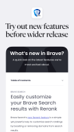 Brave Beta APK screenshot