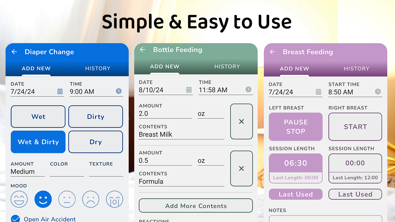 Breastfeeding & Baby Tracker APK screenshot