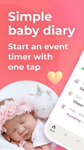 Breastfeeding tracker Pump log APK screenshot