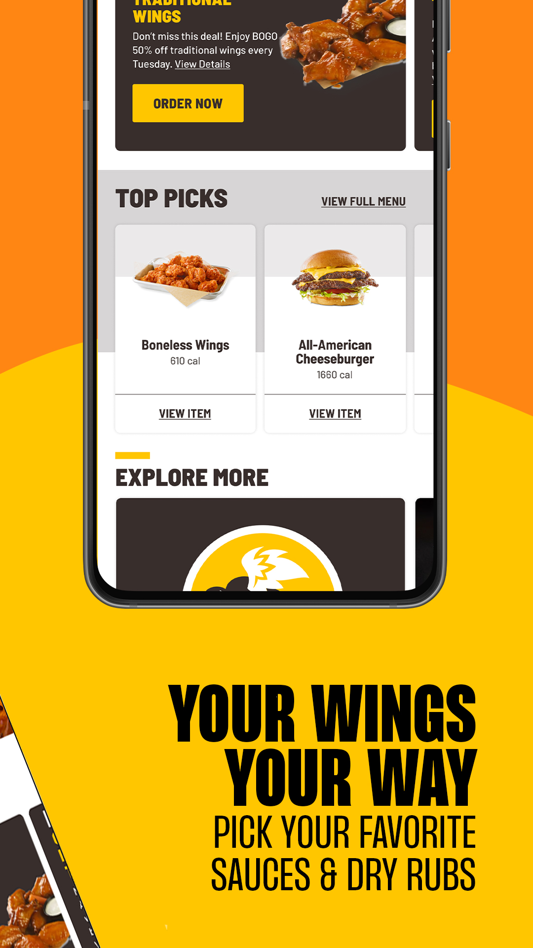 Buffalo Wild Wings Ordering APK screenshot