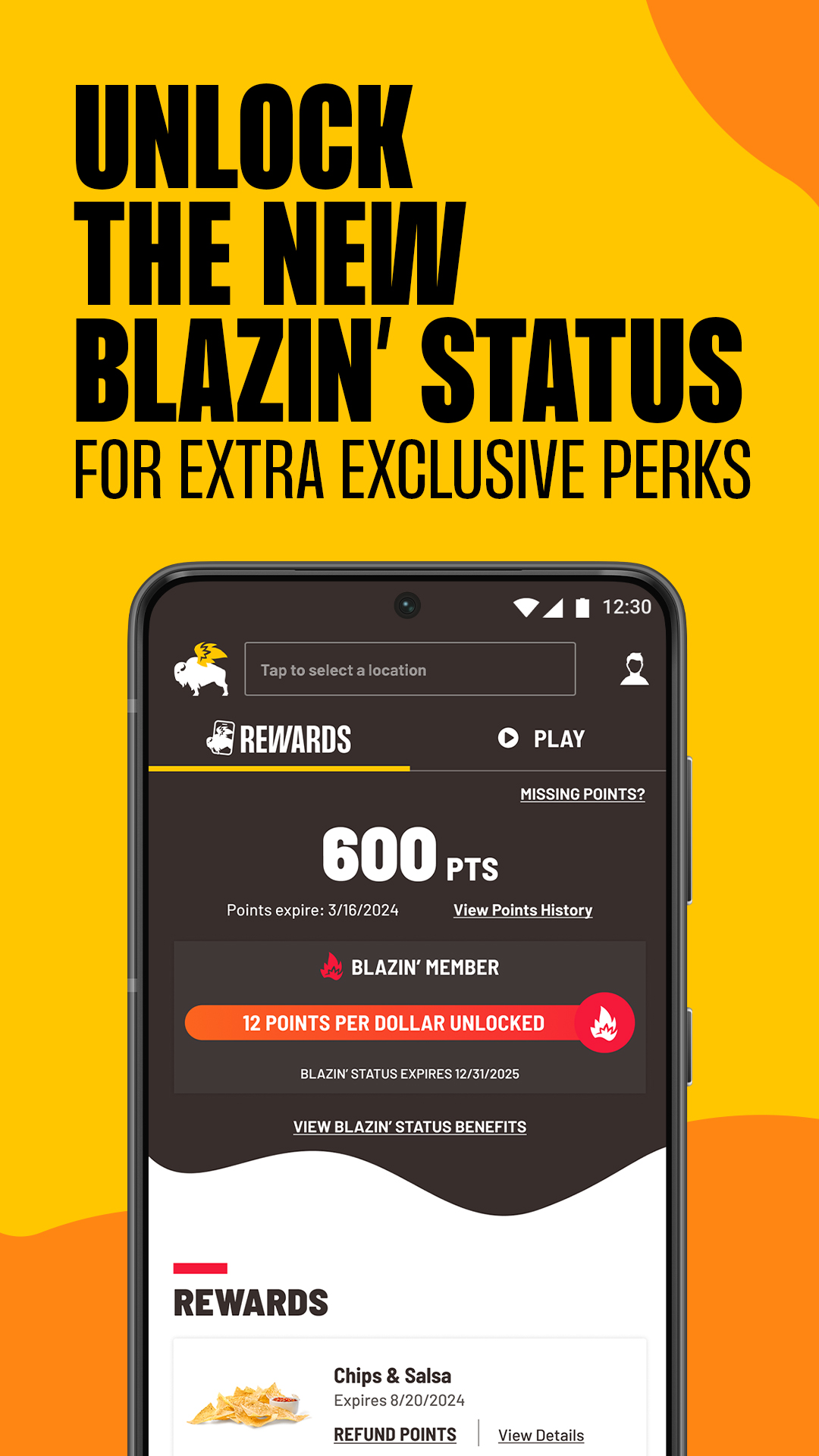 Buffalo Wild Wings Ordering APK screenshot