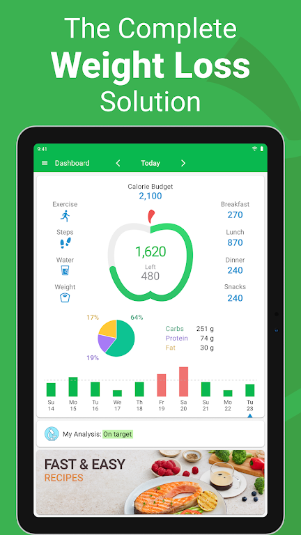 Calorie Counter - MyNetDiary APK screenshot
