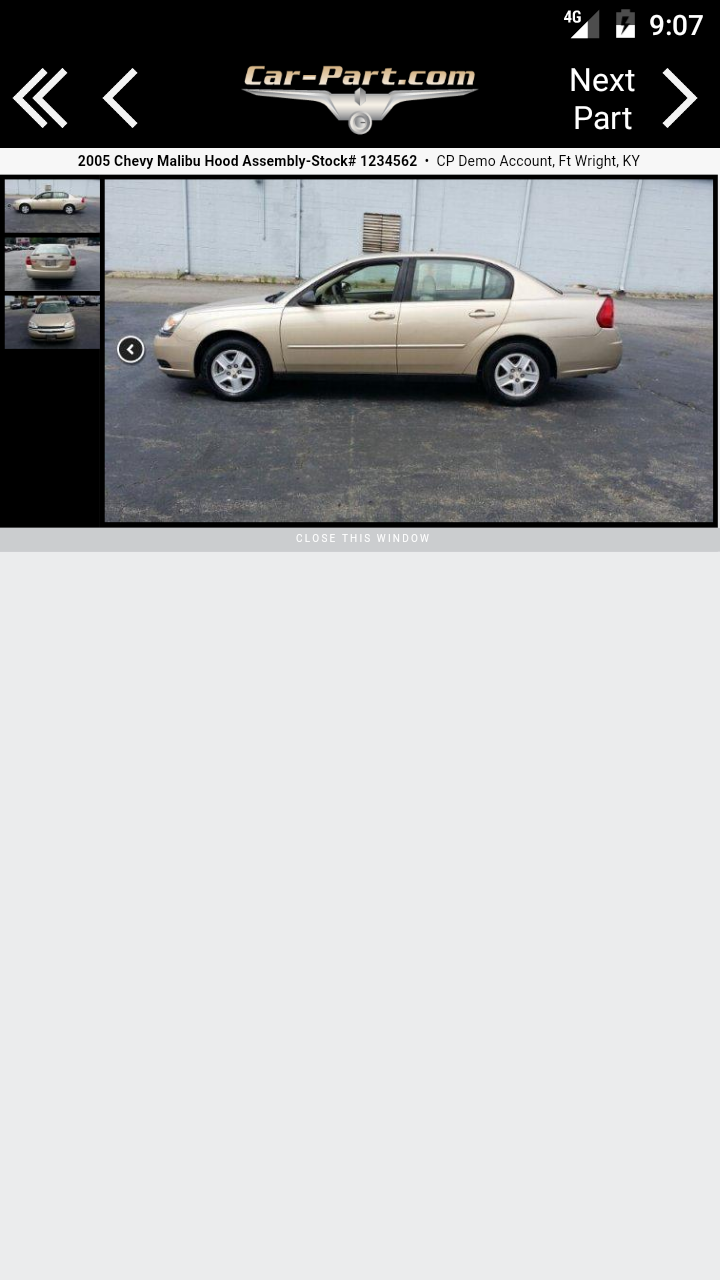 Car-Part.com Used Auto Parts APK screenshot