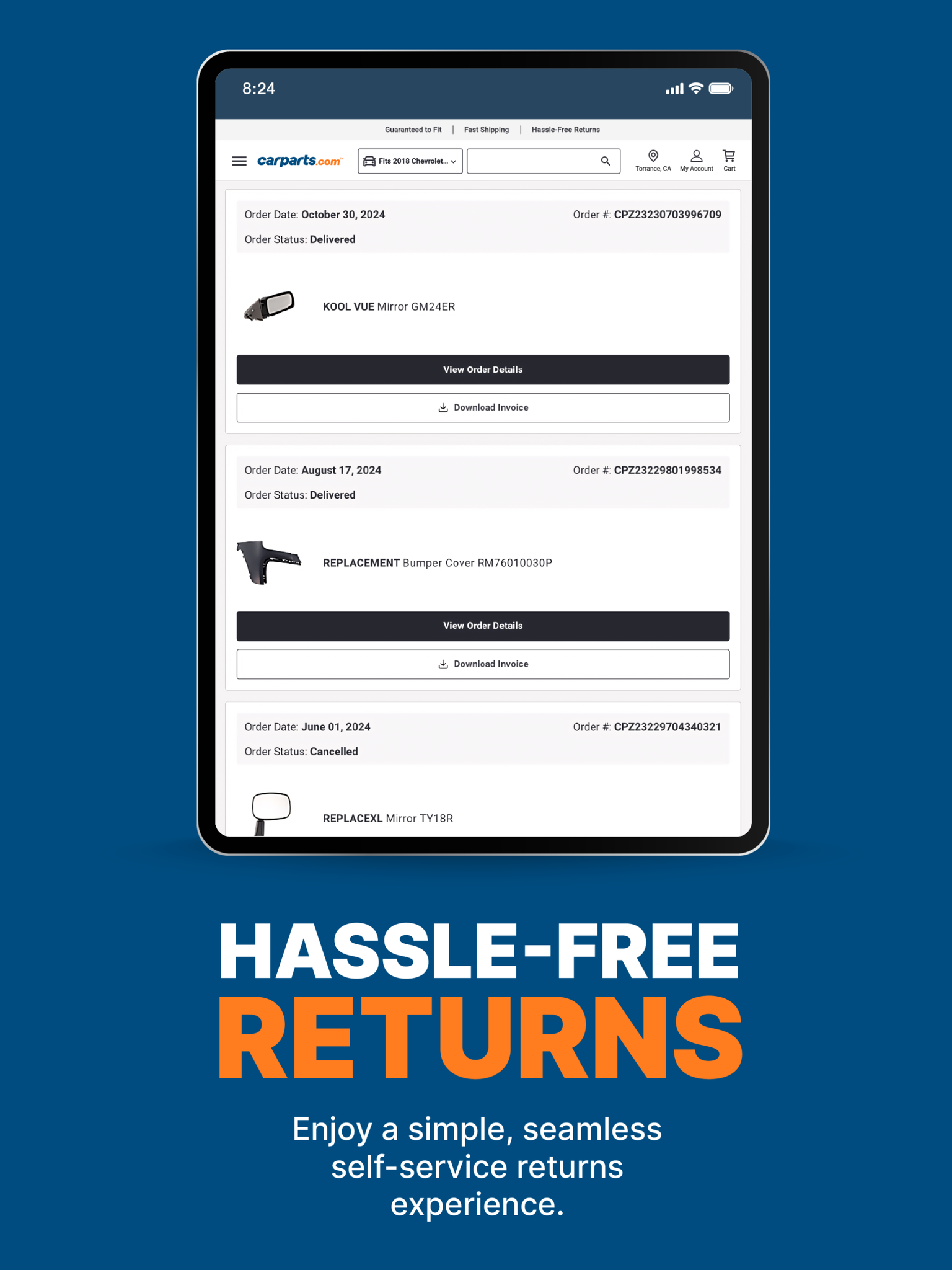 CarParts.com APK screenshot