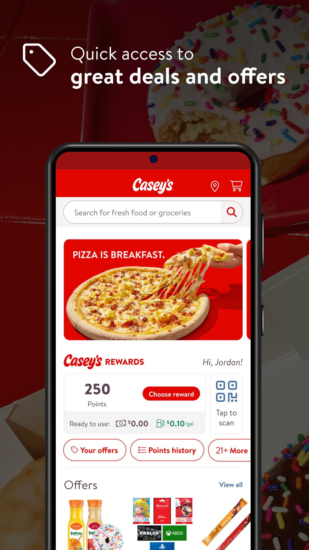 Casey's APK screenshot